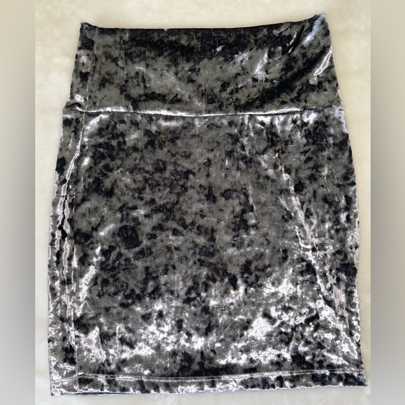 Velvet Mini Skirt - Picture 2 of 3